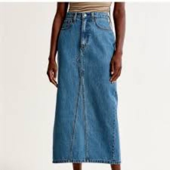 Abercrombie & Fitch Dresses & Skirts - Abercrombie & Fitch Blue Maxi Skirt